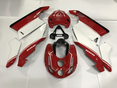 2003-2004 Blanco Rojo & Negro Ducati 749 999 Carenado Moto