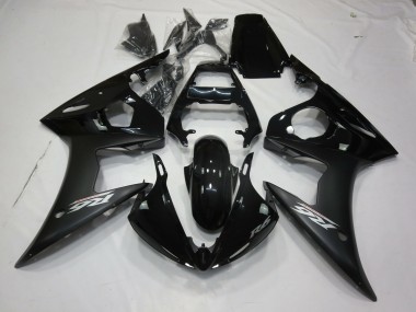 2003-2004 Negro Mate Yamaha R6 Carenado Moto