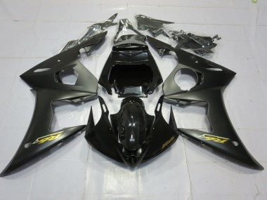 2003-2004 Oro Negro Mate Yamaha R6 Carenado Moto