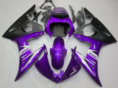 2003-2004 Púrpura & Blanco Yamaha R6 Carenado Moto