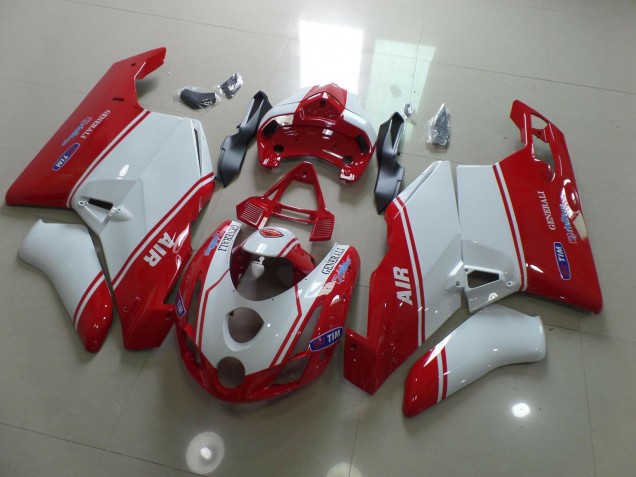2003-2004 Rojo & Blanco Ducati 749 999 Carenado Moto