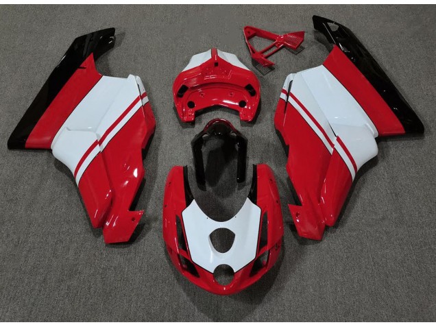 2003-2004 Rojo Brillante & Blanco Ducati 749 999 Carenado Moto