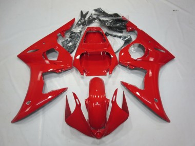 2003-2004 Rojo Brillante Yamaha R6 Carenado Moto