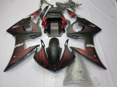 2003-2004 Rojo Mate Llama Yamaha R6 Carenado Moto