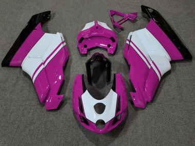 2003-2004 Rosa Brillante & Blanco Ducati 749 999 Carenado Moto