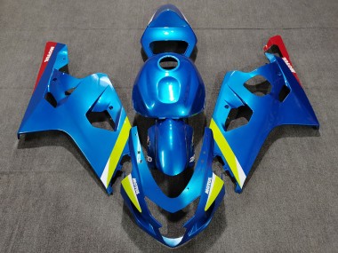2004-2005 Amarillo Azul Perla Suzuki GSXR 600-750 Carenado Moto