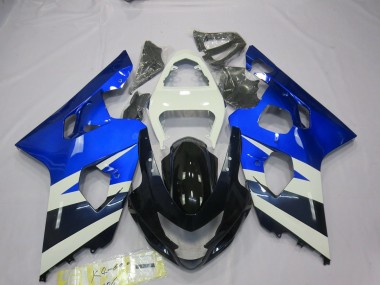 2004-2005 Azul Blanco Suzuki GSXR 600-750 Carenado Moto