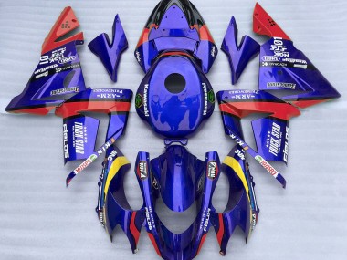 2004-2005 Azul & Rojo Trickstar Kawasaki ZX10R Carenado Moto