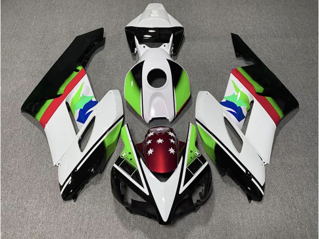 2004-2005 Bandera Verde & Roja Honda CBR1000RR Carenado Moto 2004-2005 Bandera Verde & Roja Honda CBR1000RR Carenado Moto