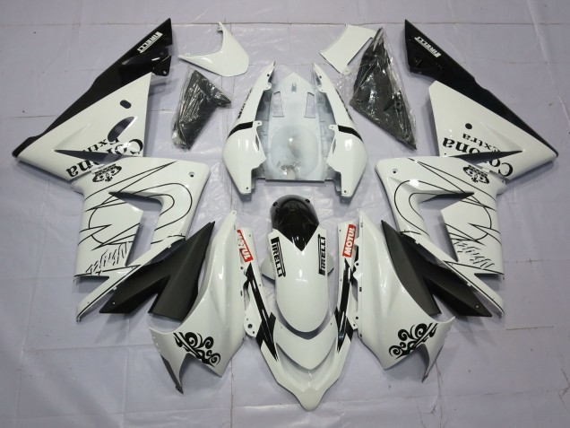2004-2005 Blanco Corona Kawasaki ZX10R Carenado Moto 2004-2005 Blanco Corona Kawasaki ZX10R Carenado Moto
