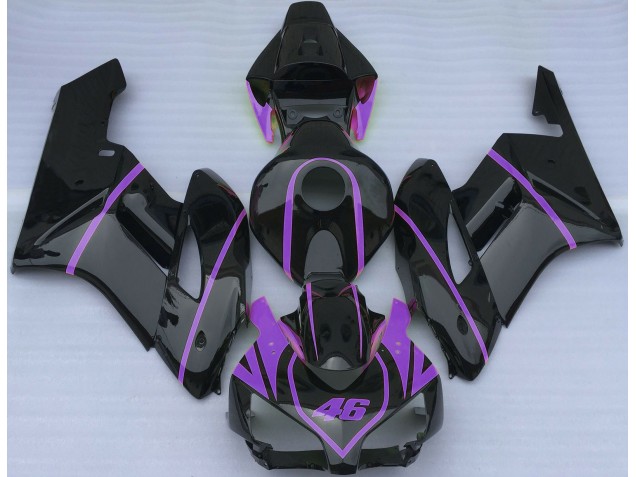 2004-2005 Negro Brillante & Morado Honda CBR1000RR Carenado Moto 2004-2005 Negro Brillante & Morado Honda CBR1000RR Carenado Moto