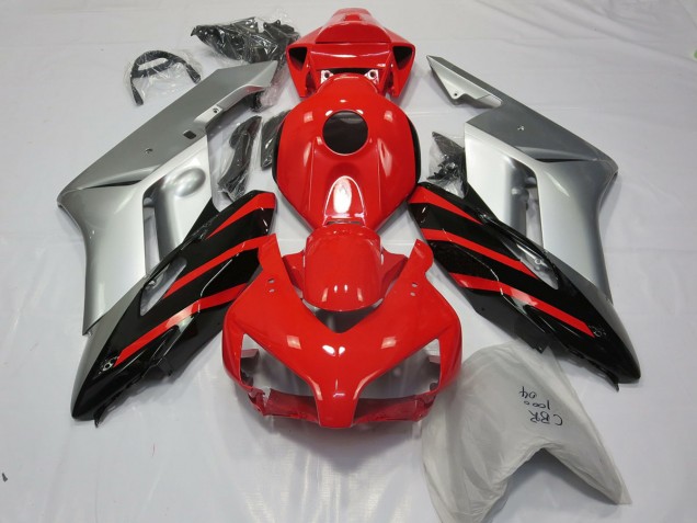 2004-2005 Plata Rojo & Negro Honda CBR1000RR Carenado Moto 2004-2005 Plata Rojo & Negro Honda CBR1000RR Carenado Moto