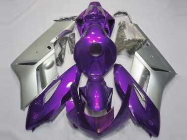 2004-2005 Púrpura Brillante & Plata Honda CBR1000RR Carenado Moto