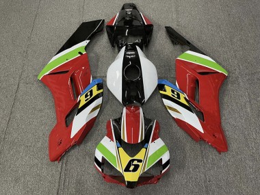 2004-2005 Rojo 6 Honda CBR1000RR Carenado Moto