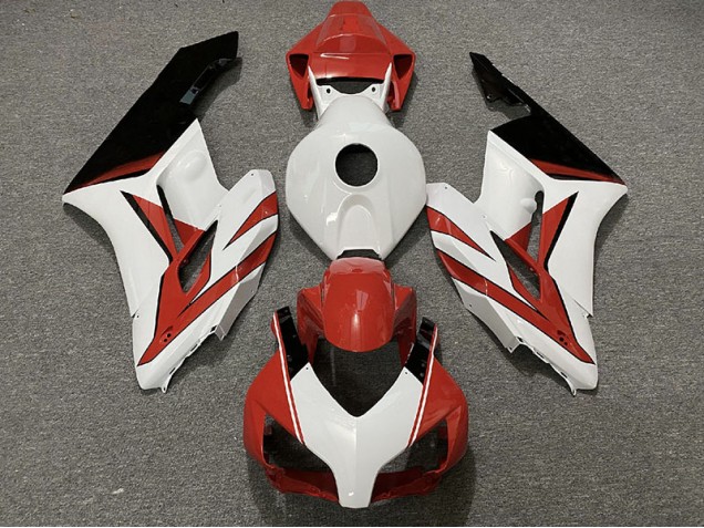 2004-2005 Rojo Blanco & Negro Brillo Honda CBR1000RR Carenado Moto
