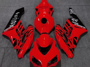 2004-2005 Rojo Brillante Llama Honda CBR1000RR Carenado Moto