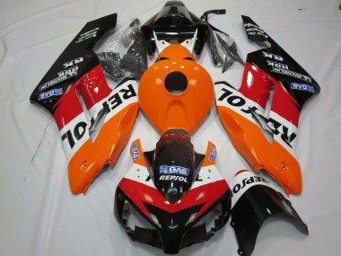 2004-2005 Rojo Negro Mate Honda CBR1000RR Carenado Moto