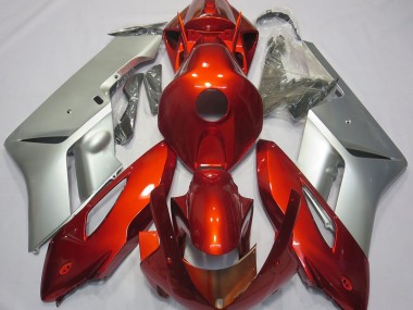 2004-2005 Rojo Plata Honda CBR1000RR Carenado Moto