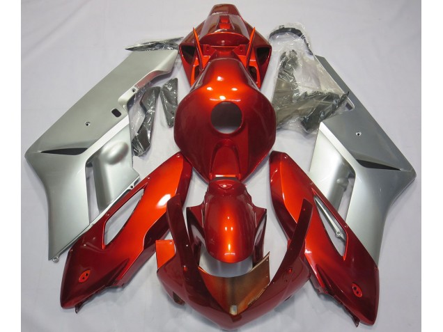 2004-2005 Rojo Plata Honda CBR1000RR Carenado Moto 2004-2005 Rojo Plata Honda CBR1000RR Carenado Moto