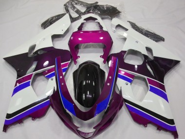 2004-2005 Rosa Brillante & Azul Suzuki GSXR 600-750 Carenado Moto