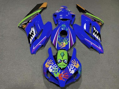 2004-2005 Tiburón Azul Oscuro Honda CBR1000RR Carenado Moto