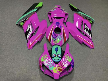 2004-2005 Tiburón Rosa Honda CBR1000RR Carenado Moto