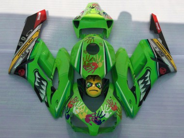 2004-2005 Tiburón Verde Honda CBR1000RR Carenado Moto