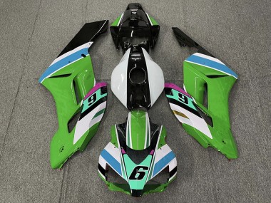 2004-2005 Verde 6 Honda CBR1000RR Carenado Moto