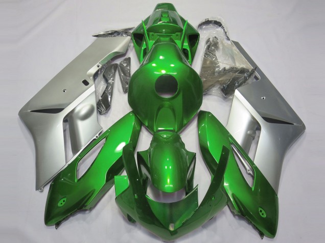2004-2005 Verde Brillante & Plata Honda CBR1000RR Carenado Moto