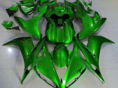 2004-2006 De Color Verde Oscuro Yamaha R1 Carenado Moto