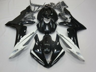 2004-2006 En Blanco & Negro Yamaha R1 Carenado Moto