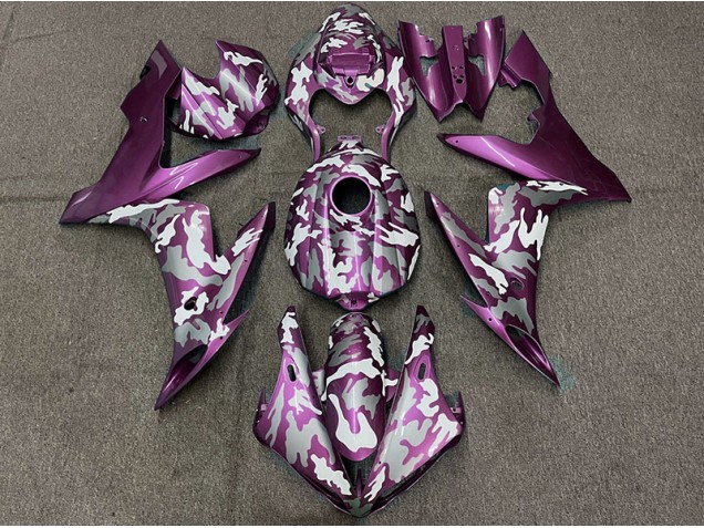 2004-2006 Magenta Oscuro Camuflaje Yamaha R1 Carenado Moto 2004-2006 Magenta Oscuro Camuflaje Yamaha R1 Carenado Moto