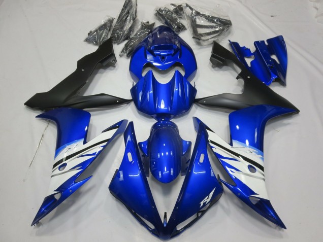 2004-2006 Negro Azul & Blanco Yamaha R1 Carenado Moto 2004-2006 Negro Azul & Blanco Yamaha R1 Carenado Moto