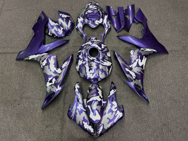2004-2006 Púrpura Oscuro Camuflaje Yamaha R1 Carenado Moto