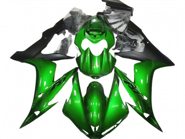 2004-2006 Verde Brillante & Negro Yamaha R1 Carenado Moto 2004-2006 Verde Brillante & Negro Yamaha R1 Carenado Moto