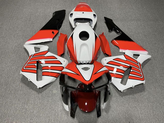 2005-2006 Alas Rojas & Blancas Honda CBR600RR Carenado Moto 2005-2006 Alas Rojas & Blancas Honda CBR600RR Carenado Moto