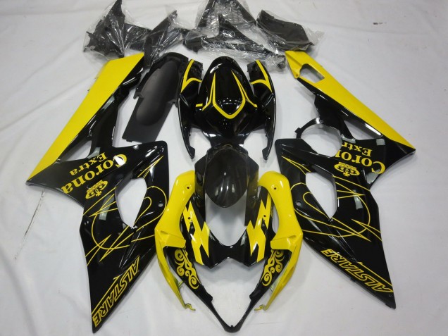 2005-2006 Amarillo Corona Suzuki GSXR 1000 Carenado Moto 2005-2006 Amarillo Corona Suzuki GSXR 1000 Carenado Moto