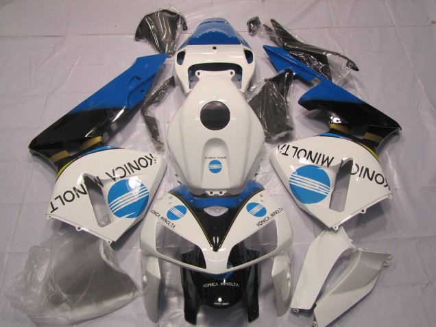 2005-2006 Azul Claro Konica Minolta Honda CBR600RR Carenado Moto 2005-2006 Azul Claro Konica Minolta Honda CBR600RR Carenado Moto
