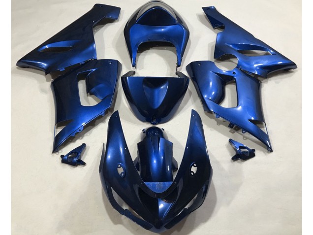 2005-2006 Azúl Metálico Kawasaki ZX6R Carenado Moto 2005-2006 Azúl Metálico Kawasaki ZX6R Carenado Moto