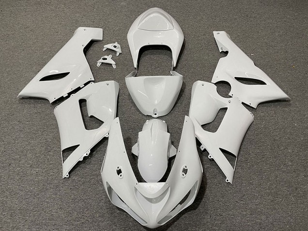2005-2006 Blanco Brillante Kawasaki ZX6R Carenado Moto 2005-2006 Blanco Brillante Kawasaki ZX6R Carenado Moto