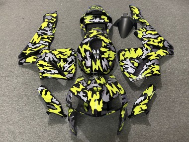 2005-2006 Camuflaje & Amarillo Neón Honda CBR600RR Carenado Moto