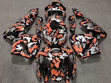 2005-2006 Camuflaje & Naranja Claro Honda CBR600RR Carenado Moto