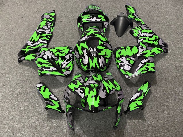 2005-2006 Camuflaje & Verde Honda CBR600RR Carenado Moto 2005-2006 Camuflaje & Verde Honda CBR600RR Carenado Moto