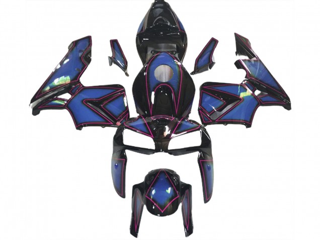 2005-2006 Contorno Azul Profundo & Rosa Honda CBR600RR Carenado Moto