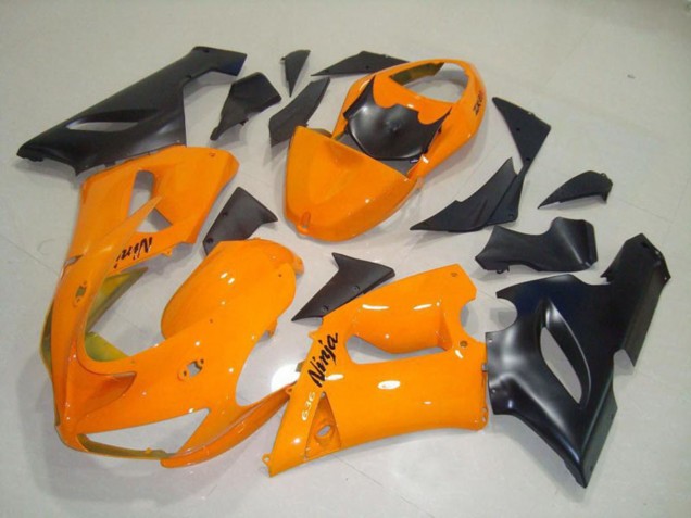 2005-2006 Naranja Negro Kawasaki ZX6R Carenado Moto 2005-2006 Naranja Negro Kawasaki ZX6R Carenado Moto