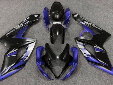 2005-2006 Negro Mate & Azul Suzuki GSXR 1000 Carenado Moto
