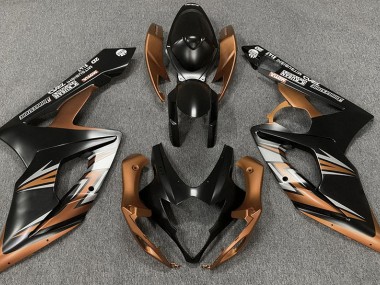 2005-2006 Negro Mate & Bronce Suzuki GSXR 1000 Carenado Moto