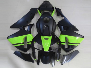 2005-2006 Negro Mate & Verde Claro Honda CBR600RR Carenado Moto