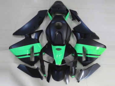 2005-2006 Negro Mate & Verde Especial Honda CBR600RR Carenado Moto