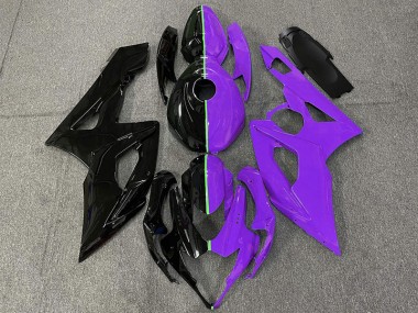 2005-2006 Negro & Morado Suzuki GSXR 1000 Carenado Moto